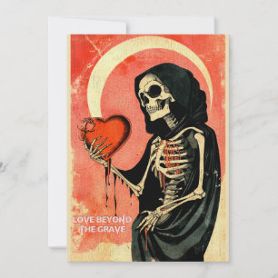 Cartão De Festividades Gótico Valente do Dia dos Namorados Ceifador com C