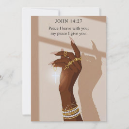 Cartão De Festividades Grace Pacífica John 14:27 Fé