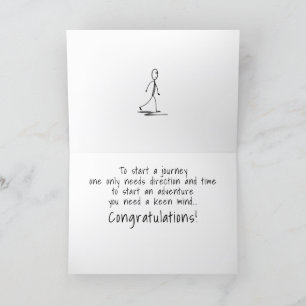 Cartão De Festividades Graduação - Paz De Formando Começa Uma Aventura
