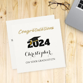 Cartão De Festividades Graduation card Congratulations , University card