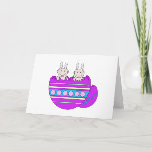 Cartão De Festividades Gráfico de Gêmeos páscoas