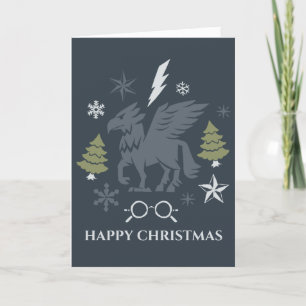 Cartão De Festividades Gráfico de inverno do Buckbeak Holiday
