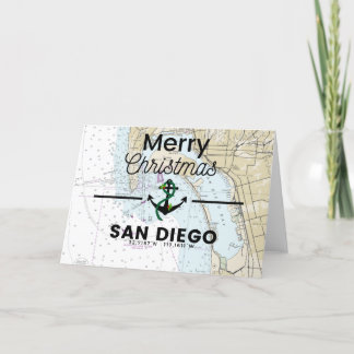 Cartão De Festividades Gráfico de Natal Feliz - San Diego