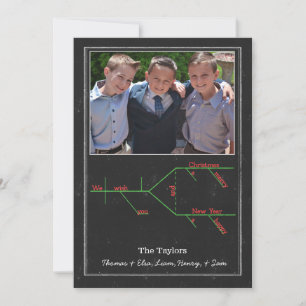 Cartão De Festividades Gráfico Gramaticalmente Feliz Carol de Natal