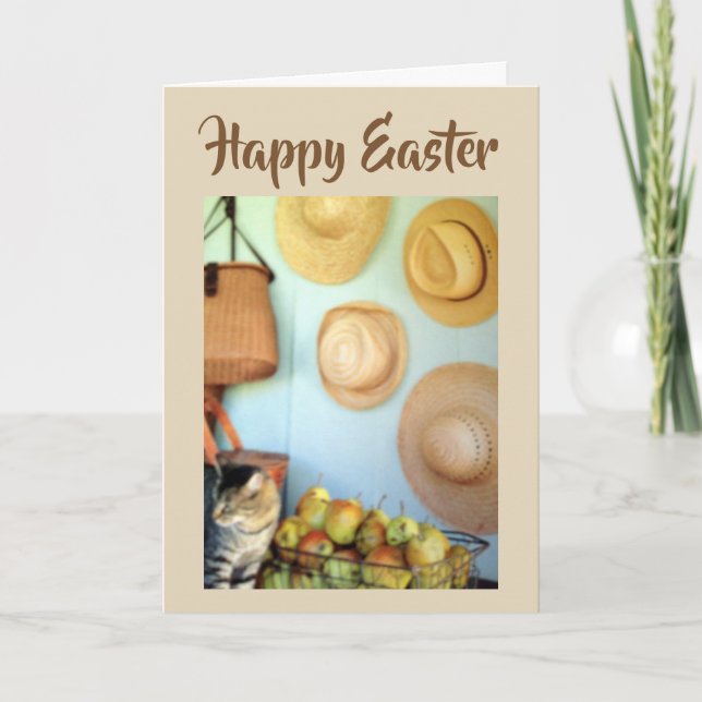 CARTÃO DE FESTIVIDADES GRÁFICO POR PAÍS E BONETAS PARA ***PÁSCOA*** (Frente)