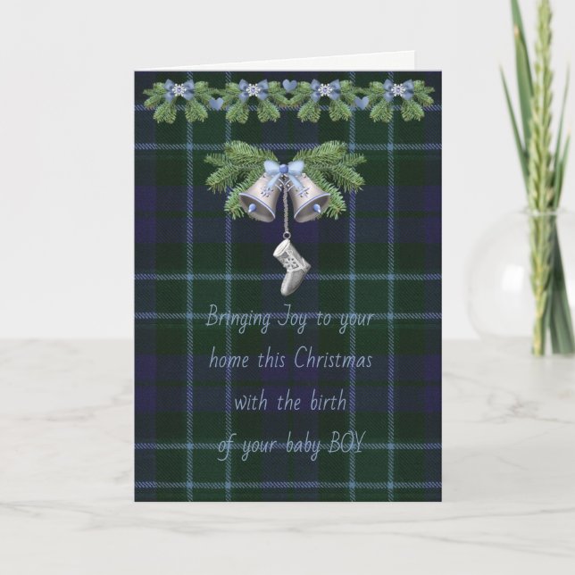 Cartão De Festividades Graham Menteith Original Scottish Tartan (Frente)
