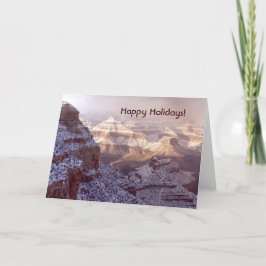 Cartão De Festividades Grand Canyon / Felizes Feriados!