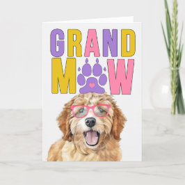 Cartão De Festividades Grand MAW Goldendoodle DOG Engraçado Dia dos Avós