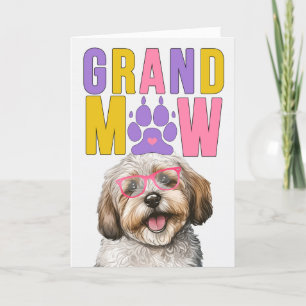 Cartão De Festividades Grand MAW Havanese DOG Engraçado Dia dos Avós