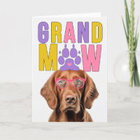 Grand MAW Irish Setter Dog Engraçado Dia dos Avós