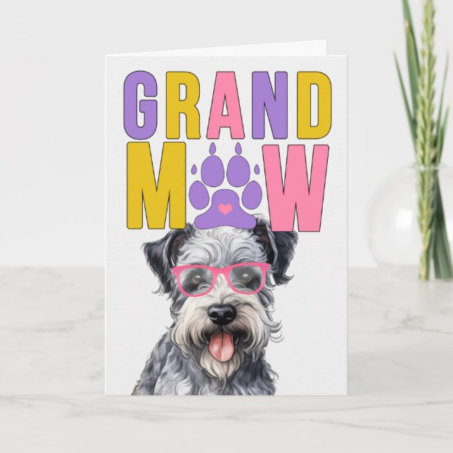 Cartão De Festividades Grand MAW Pumi Cachorro Engraçado Dia dos Avós (Frente)