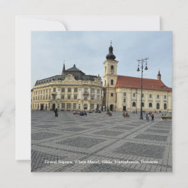 Cartão De Festividades Grand Square (Piaţa Mare), Sibiu, Romênia, em