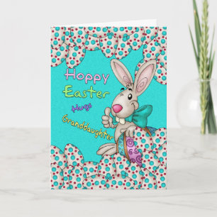 Cartão De Festividades Granddaughter Easter Card With Easter Bunny And Eg