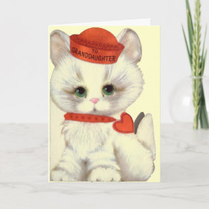 Cartão De Festividades Granddaughter Valentine's Greeting Card