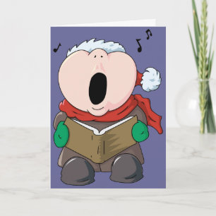 Cartão De Festividades Grande Caroler de Cheeks