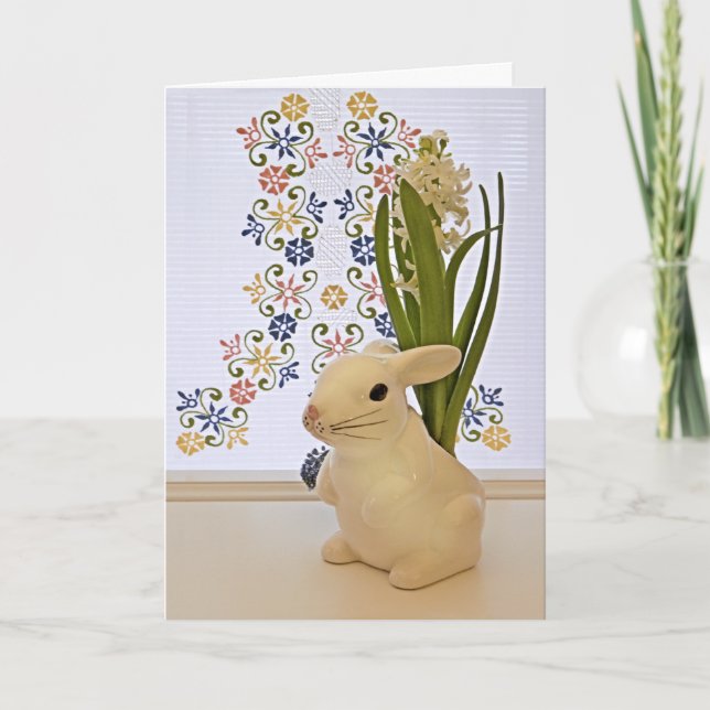 Cartão De Festividades Grande coelho (Frente)