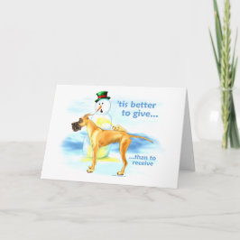 Cartão De Festividades Grande Dane BTG Fawn