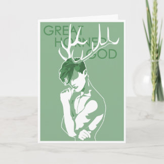 Cartão De Festividades Grande deus Horned - deuses idosos do culto