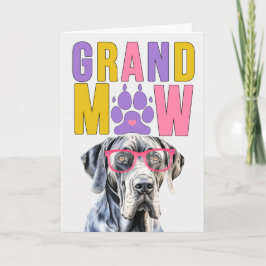 Cartão De Festividades Grande Dia dos Avós GrandMAW Dane GrandDOG