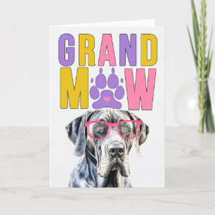 Cartão De Festividades Grande Dia dos Avós GrandMAW Dane GrandDOG