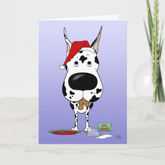 Cartão De Festividades Grande Natal de Dane (Frente)