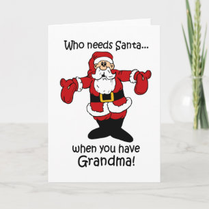 Cartão De Festividades Grandma Christmas card