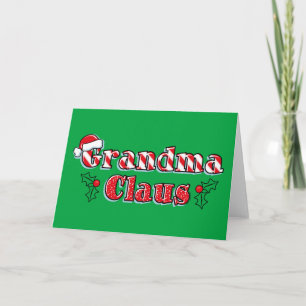 Cartão De Festividades Grandma Claus