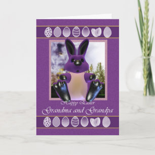 Cartão De Festividades Grandma & Grandpa Easter Card, with Easter Bunny