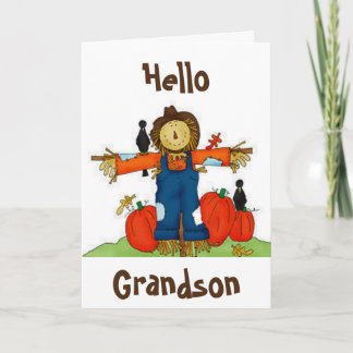 CARTÃO DE FESTIVIDADES **GRANDSON....HELLO** E UM AMOR AGRADECIMENTO