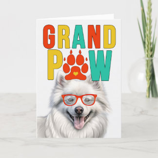 Cartão De Festividades GranPAW Eskie Dog Engraçado Dia dos Avós
