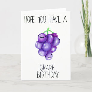 Cartão De Festividades Grape Birthday
