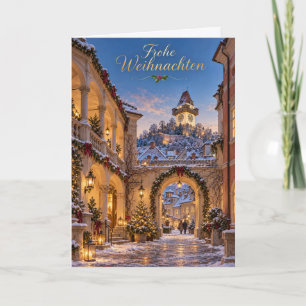 Cartão De Festividades Graz Uhrturm Advent Feliz Natal