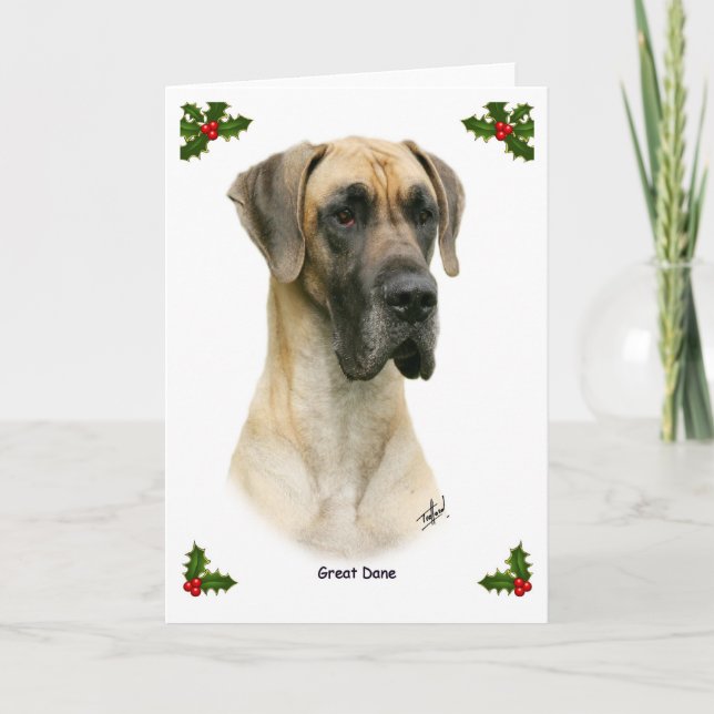Cartão De Festividades Great dane 9Y052D-035 (Frente)