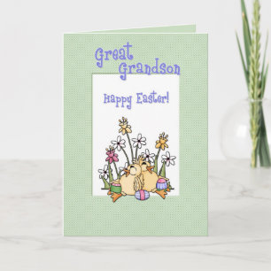 Cartão De Festividades Great Grandson Easter Card