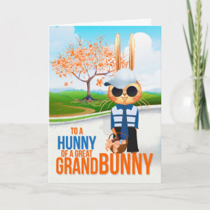 Cartão De Festividades Great Grandson Hunny of a Grand Bunny Easter
