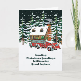 Cartão De Festividades Great Nephew Christmas Greetings
