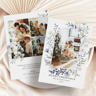 Cartão De Festividades Greenery Arch Modern Foto Natal