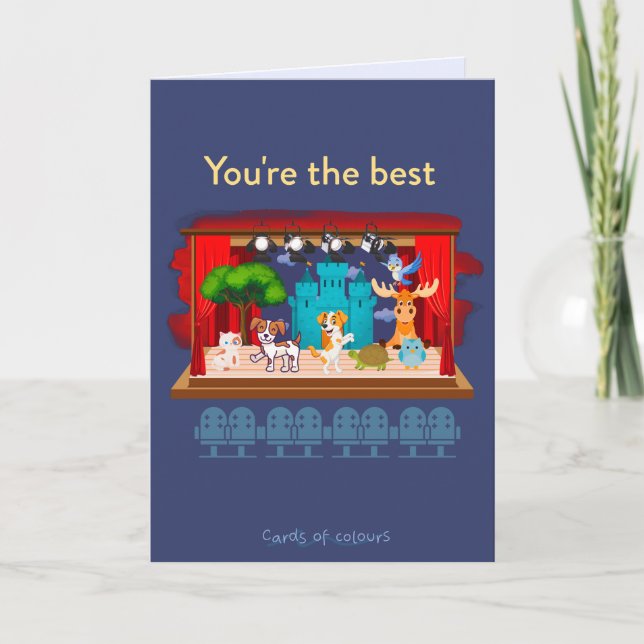 Cartão De Festividades Greeting card You are the best (Frente)