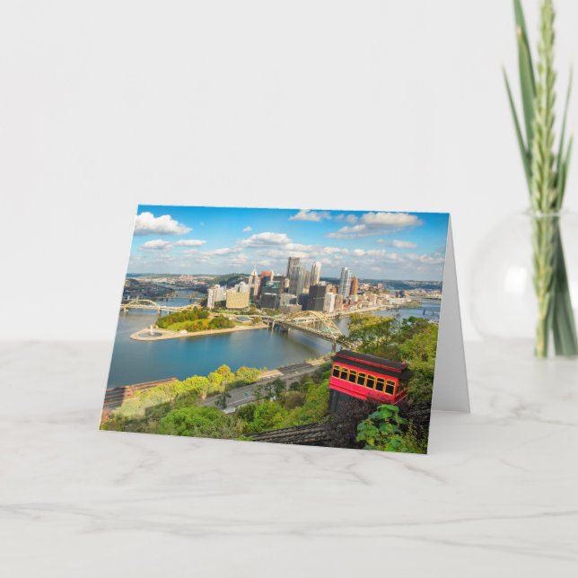Cartão De Festividades Greeting From Pittsburgh PA (Frente)