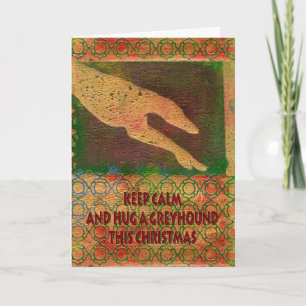 Cartão De Festividades Greyhound Christmas card (g412)
