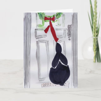 Cartão De Festividades Grinalda da porta