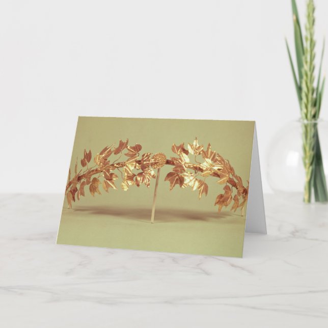 Cartão De Festividades Grinalda do louro, Mycenae (Frente)