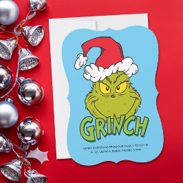Cartão De Festividades Grinch Clássico | Bonzinho ou Malvado