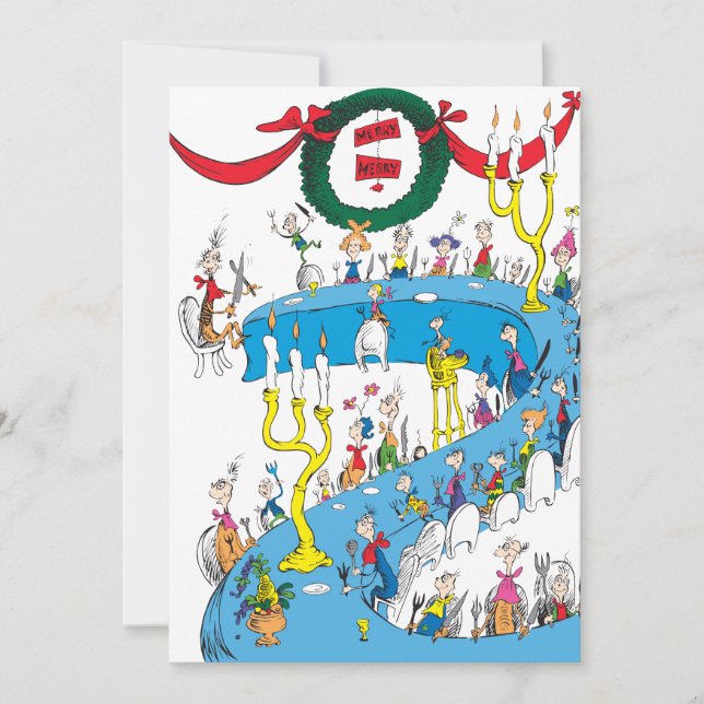 Cartão De Festividades Grinch Clássico | Festa Feliz Feliz (Frente)