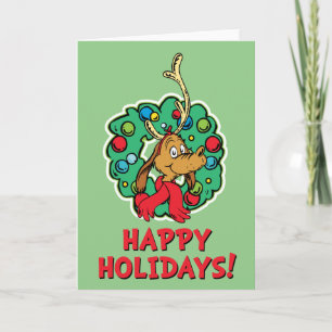 Cartão De Festividades Grinch   Máximo Grinalda de Natal