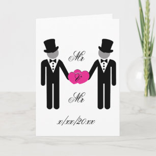 Cartão De Festividades Groom and Groom Mr and Mr II