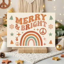 Groovy Boho Alegre e Brilhante Natal