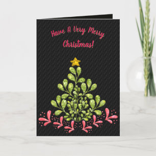 Cartão De Festividades Groovy Herb-y Natal Personalizado