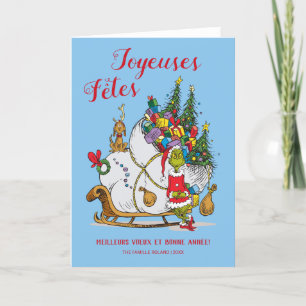 Cartão De Festividades Grpolegadas clássico Grpolegadas e Max com Sleig