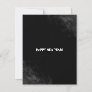 Cartão De Festividades Grunge Monocromático Smudges Código QR